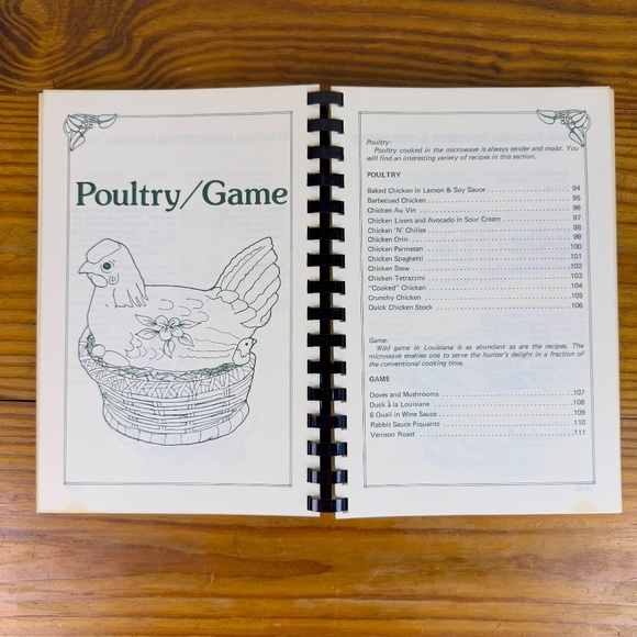 Vintage “Tout de Suite à la Microwave” Cookbook | French Acadian Creole Recipes - Picture 7 of 11